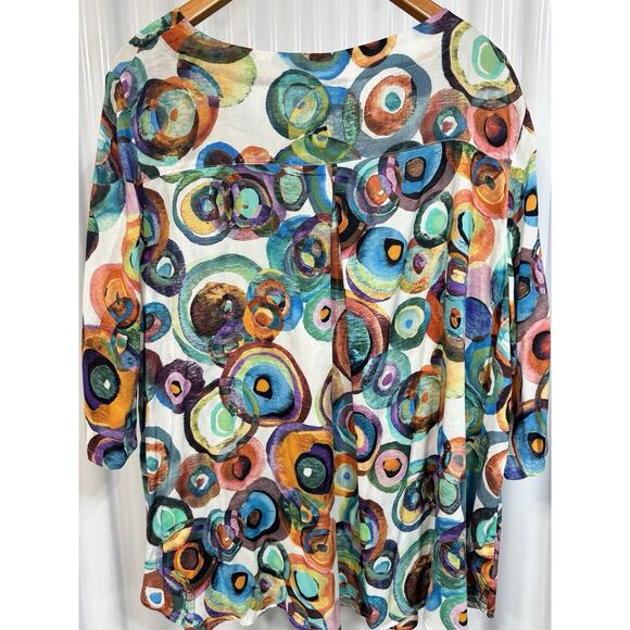 NICHE Nilgun Derman NWT Paloma Poppies Size XL Artsy Colorful - Picture 6 of 9